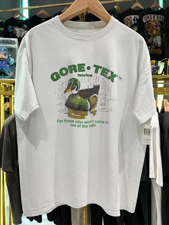 George P Other - 90s Gore-Tex Fabrics Promo Rare  White T-Shirt